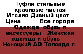 Туфли стильные красивые чистая Италия Дивный цвет › Цена ­ 425 - Все города Одежда, обувь и аксессуары » Женская одежда и обувь   . Ненецкий АО,Топседа п.